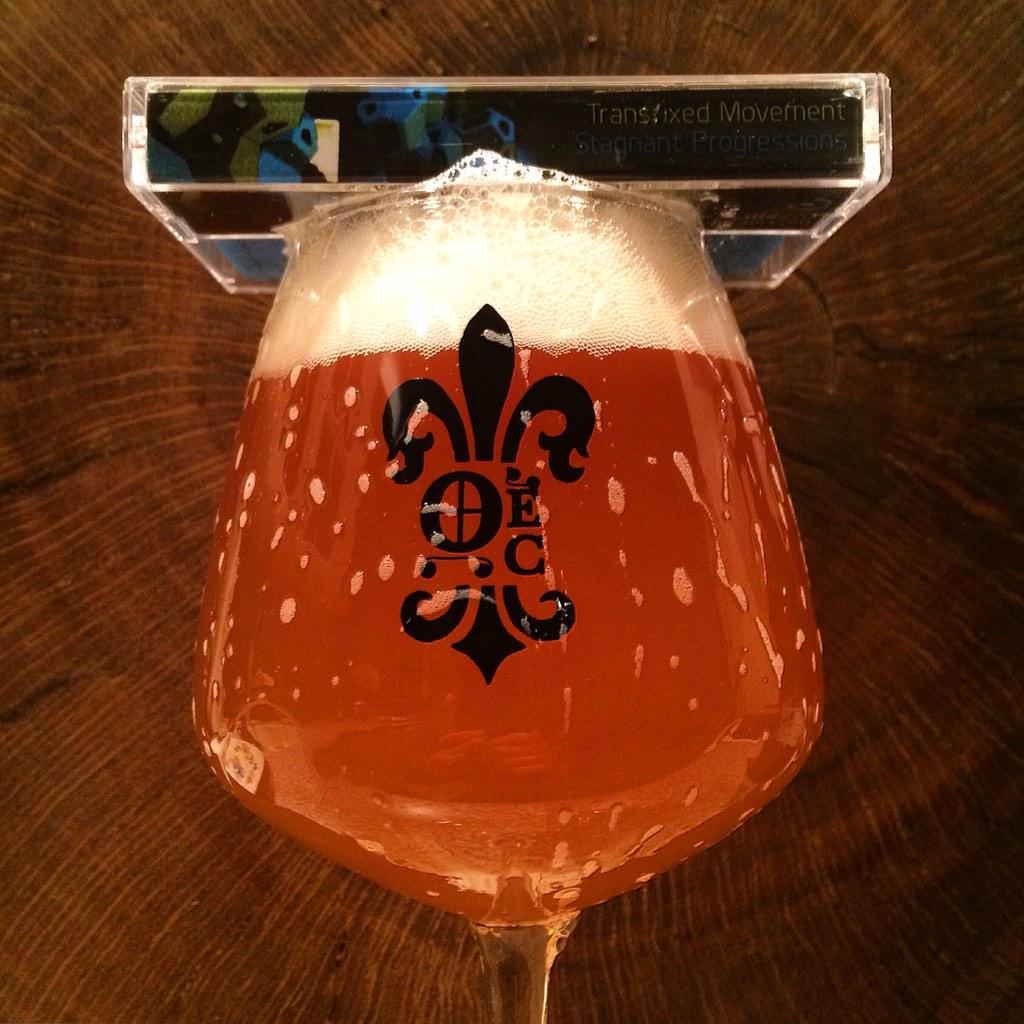 TastingNotesPod's tweet photo. @TrnsfxdMvmnt so stoked to listen to "Stagnant Progressions" &amp; sip on @OECBrewing Novo. #CraftBeer #Music http://t.co/ZiCLJ32PdT
