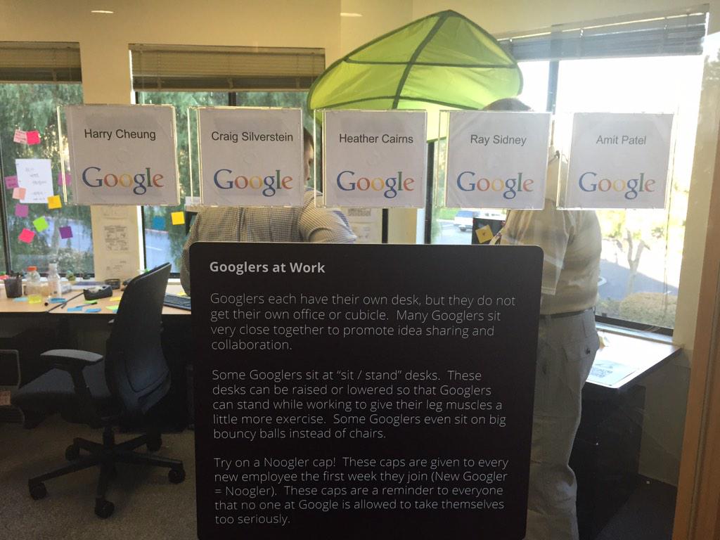 KristenWitt13's tweet photo. #PearsonSTEM Typical office at Google. http://t.co/fc9NmbjtJ9