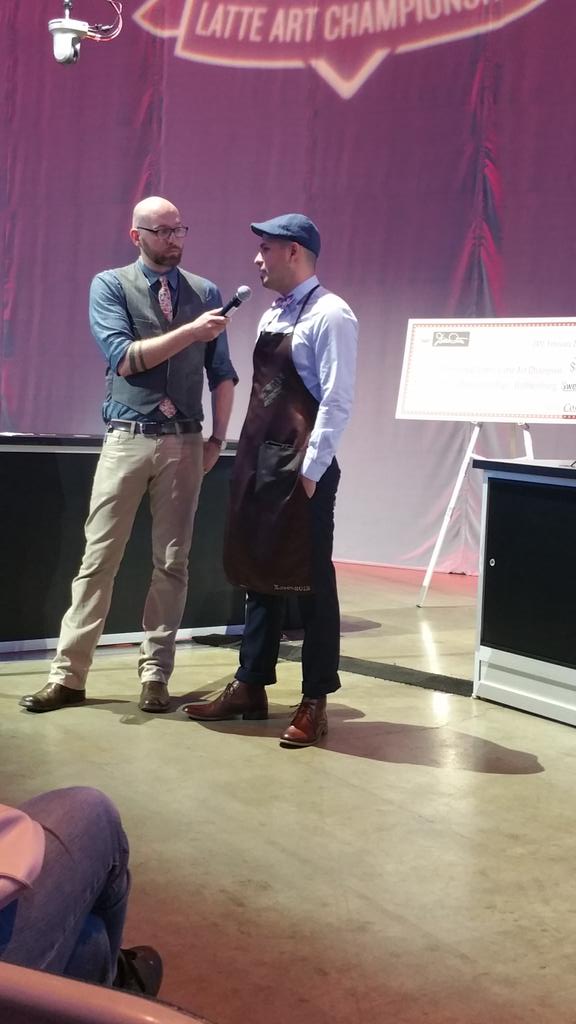 Barista_ego's tweet photo. We gave it all, we left it all on the table, now let the Coffee gods decide. #USCoffeeChamps, #uslac http://t.co/0vnl3i6E9s