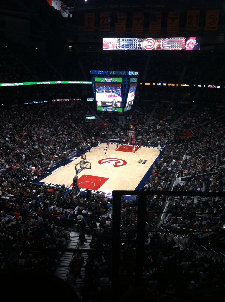 ekul39's tweet photo. Nice Friday night @PhilipsArena watching @ATLHawks http://t.co/8rzu7LH7Lr