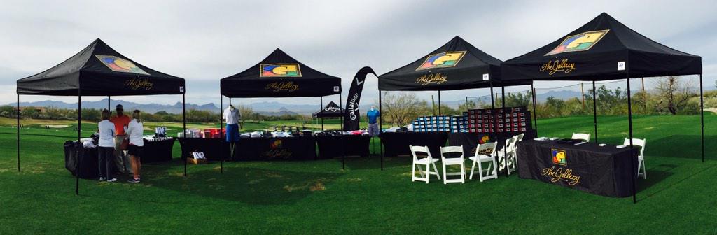 SchafferBrian's tweet image. The Callaway concept shop at the Couples Member Guest. #CallawayGolf #gallerygolfclub #chromesoft #happinessbusiness