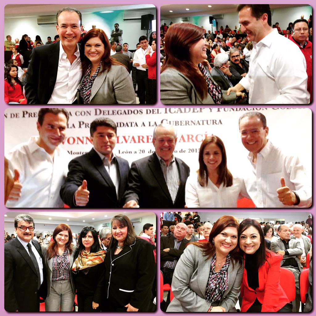 MariadeJesusAM's tweet photo. Acompañando a mis amigos Delegados del @ICADEPNL y @ColosioNL con la PreCandidata @alvarez_ivonne http://t.co/thEMuntcbU