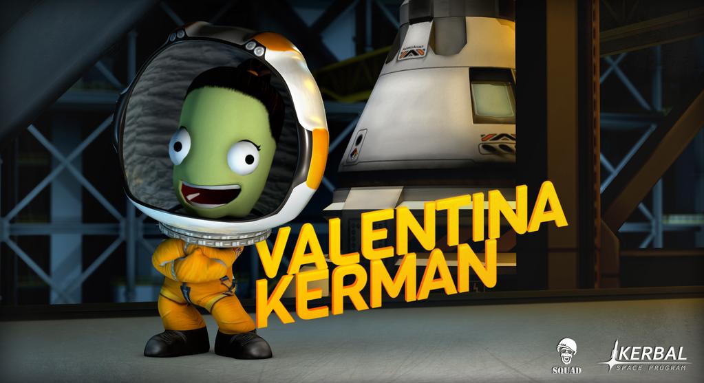 Squad_Mx's tweet photo. Les presentamos a la primera Kerbal, #ValentinaKerman @KerbalSpaceP http://t.co/ctQnKcuPv2