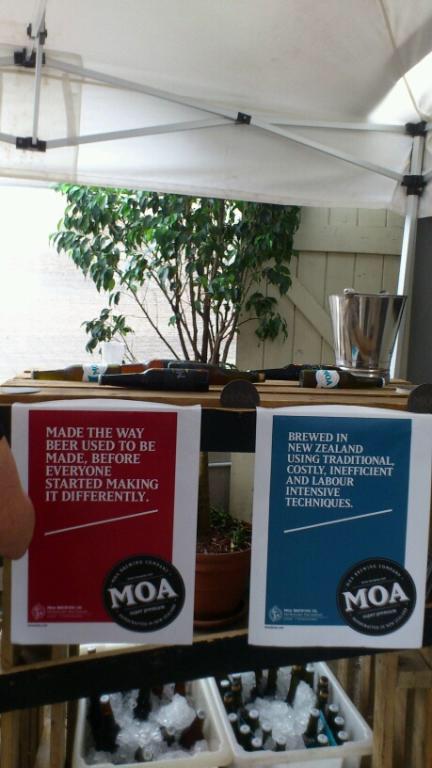 daryltuffey's tweet photo. Moa beer at Annandale cellars Febrewary beer fest today. #moabeer http://t.co/dGGNSjjCZA