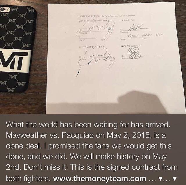 TheHarlemHotBoy's tweet photo. #LockedIn 💯👊 #FightAbility via @shots Champ @floydmayweather vs. @MannyPacquiao 5/2 #Vegas #TMT #TBE #MiteWannaHolla http://t.co/TOjBu3bY8s