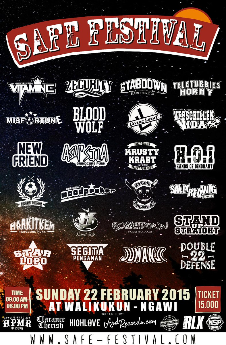 #SAFEFESTIVAL #22FEBRUARY GSG WALIKUKUN #NGAWI <a href="/bloodwolfHC/">BLOOD WOLF</a>