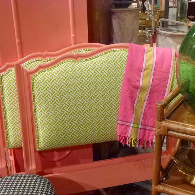 Instagramming:Fabulous Lily Pulitzer inspired headboards - @ParkerKennedy #hpmkt #adc #vintage buff.ly/1z9utcB