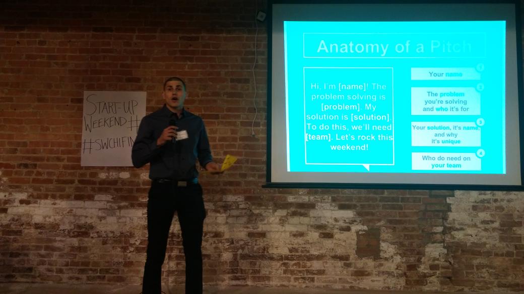FinTExChicago's tweet photo. #Ideas are pitched and #FinTech @SWChicago teams are forming! @chuckmackie #SWCHIFIN http://t.co/SR9K1EFqEk