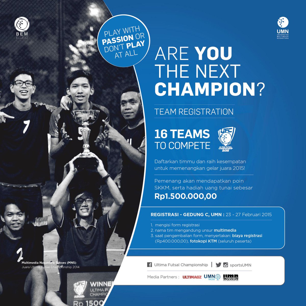 Are you the next Champion? #UFC2015 <a href="/umn_serpong/">UMN SERPONG</a> <a href="/UMNevents/">Publishing Team</a>