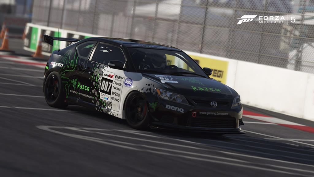 ForzaLiveryGuy's tweet image. Shared my 1st @Razer @BenQGaming themed livery - Scion tC @ForzaMotorsport @Xbox @ScionRacing #FM5