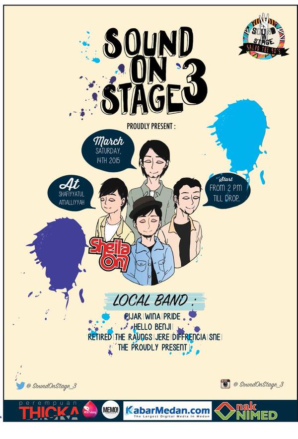AnakUNIMED's tweet photo. Hai anak Medan udah siap buat tantangan #SoundOnstage3? ada 1 Tiket #SoundOnStage-nya @SheilaOn7 buat klen GRATIS!! http://t.co/vIEWJwsG3X