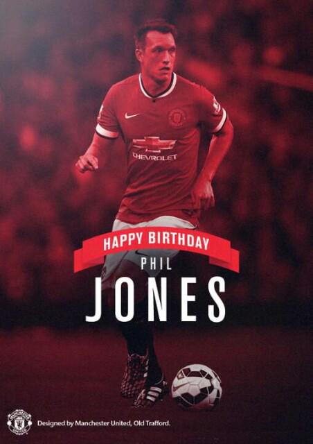 Eh ada yg Ulang tahun ternyata... Happy birthday ya Phil Jones         
