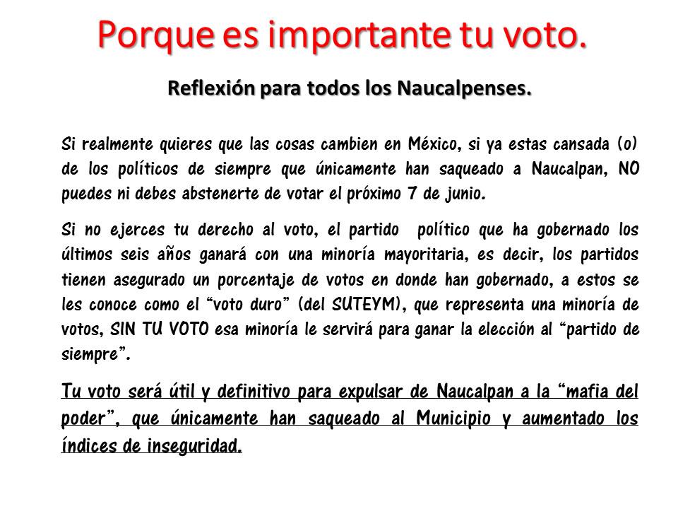 LuzmaGeoluz's tweet photo. @NaucalpanSeguro A #todos los #naucalpenses les invito a leer excelente reflexión. Gracias por su amable atención http://t.co/p8DQbQdm9O