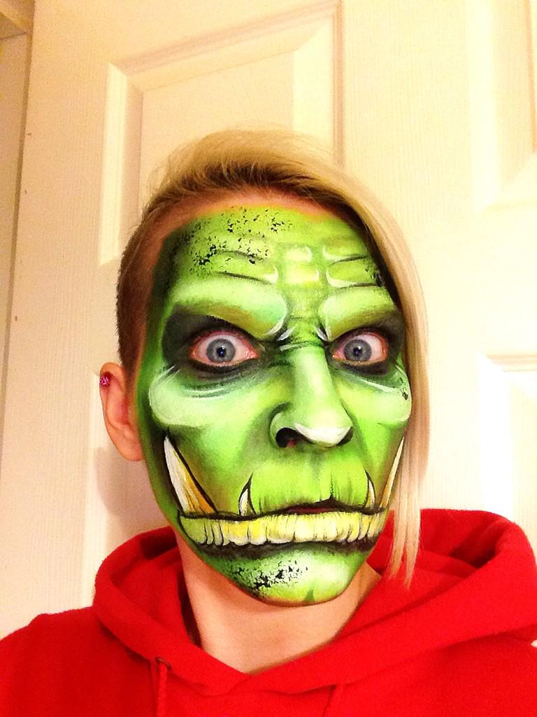 #facepainting #scary #green #Hamilton