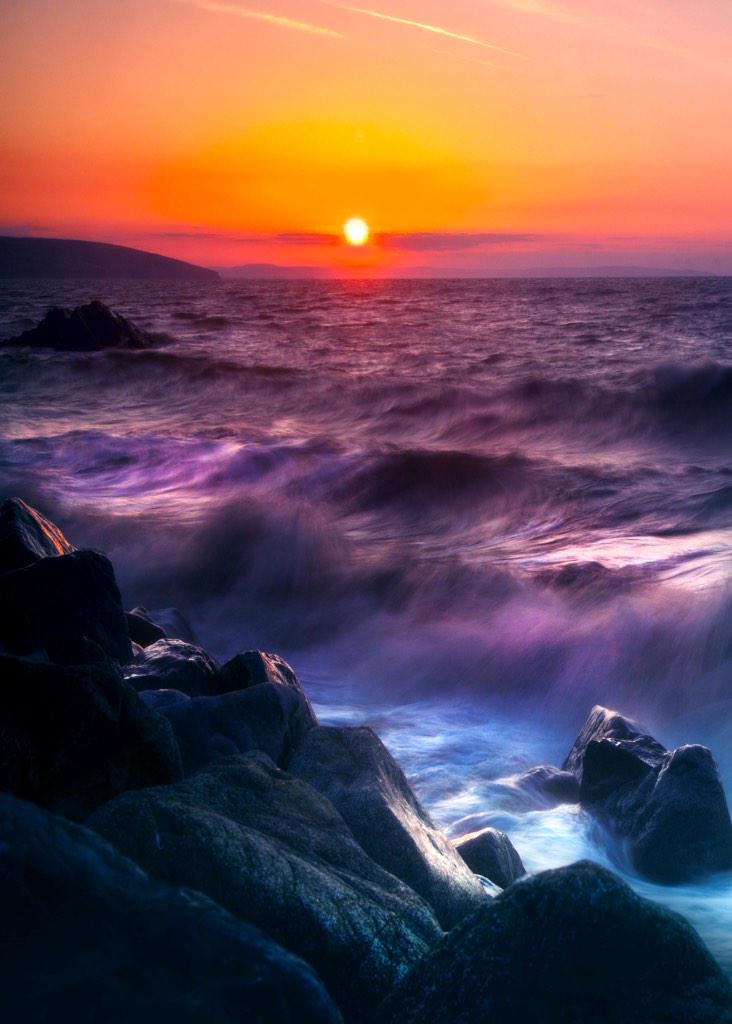 #art #canvas #prints - Wisemans Bridge Pembrokeshire Sunrise - simonwestphotography.co.uk