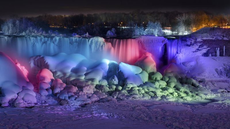 Inilah Penampakan Air Terjun Niagara Ketika Membeku #ExperienceTheZone okz.me/Si6A