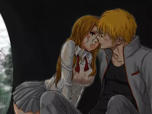IchiHime4Life's tweet photo. - Hiding - From the rain, - Showing - your true emotions. 
"Just.. One... Orihime.."
#IchiHime http://t.co/gaUnCeHXdj