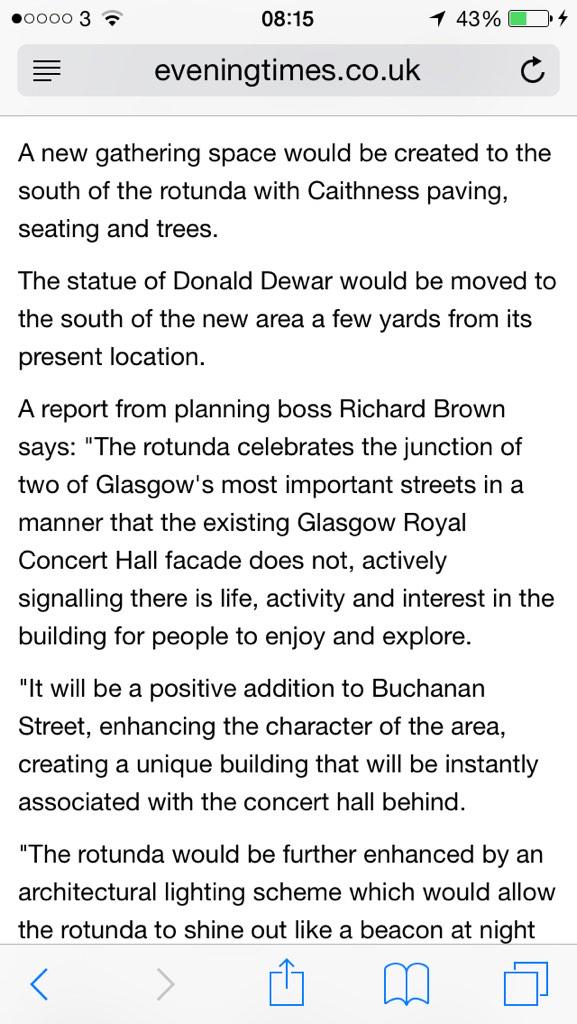 GCC getting all creative with their description of the Buchanan Galleries extension entrance #shiningbeacon