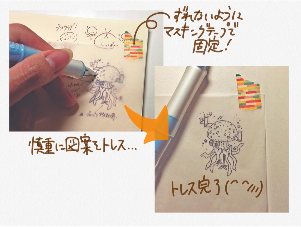 京楽堂 転写 トレーシングペーパーがずれないよう図案を写していきます マステを使って留めると良いかと 図案の細かい部分を写し間違った時は 道具たちの中にいた細い消しゴム M No を使うと便利です メイキング 消しゴムはんこ Http T Co