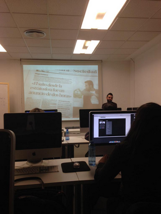 RachelCuadrad0's tweet photo. Genial la clase de ayer con @Huss87 de @LaCriaturaCreat me declaro mucho más fan de lo que ya era de su blog http://t.co/vTVD24bpCd