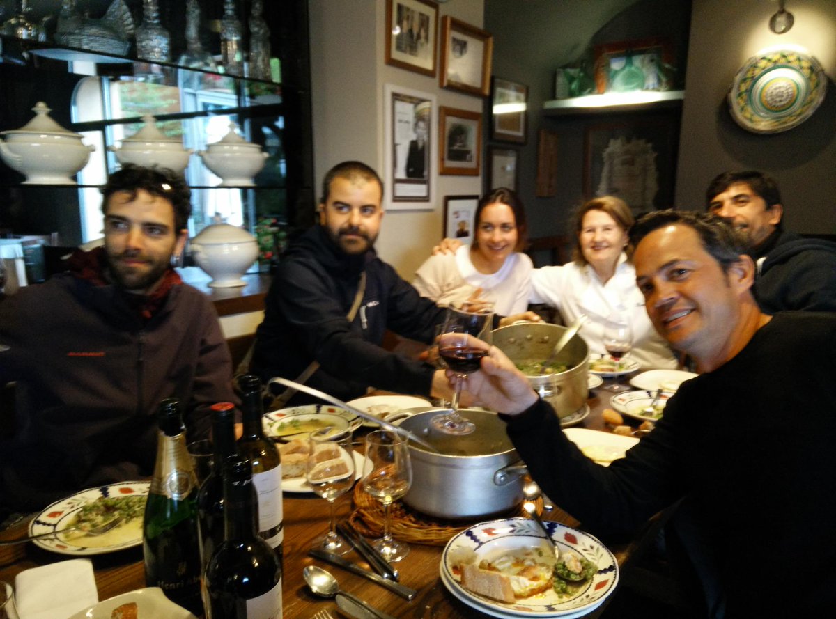 Avui dinant amb Javier Torres de Dos Cielos i tot l’equip de Cocina2, després de gravar per un proper programa.