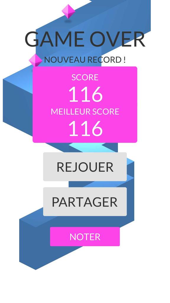 Pakagy's tweet image. OMG ! J'ai fait 116 zigzags dans le jeu #ZigZag play.google.com/store/apps/det…