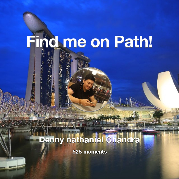 Dennynathaniel's tweet photo. I've shared 528 memories with my friends on #Path - see them now at http://t.co/djPXb8Rxa1! #thepersonalnetwork http://t.co/HmbJyKYzUC