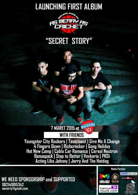 eventmalang's tweet photo. Launching First Album "Secret Story" w/ Friends | 7 Maret 2015 at Baiduri Cafe &amp; Resto | CP: 082140815342 http://t.co/be9Kfm7C1r