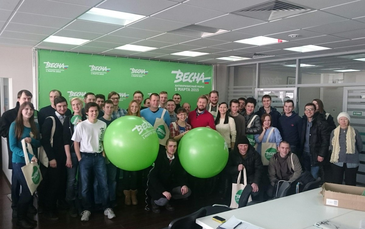 Волонтеры Весны сегодня рассказывают о марше  Присоединяйтесь!  Vesna.today