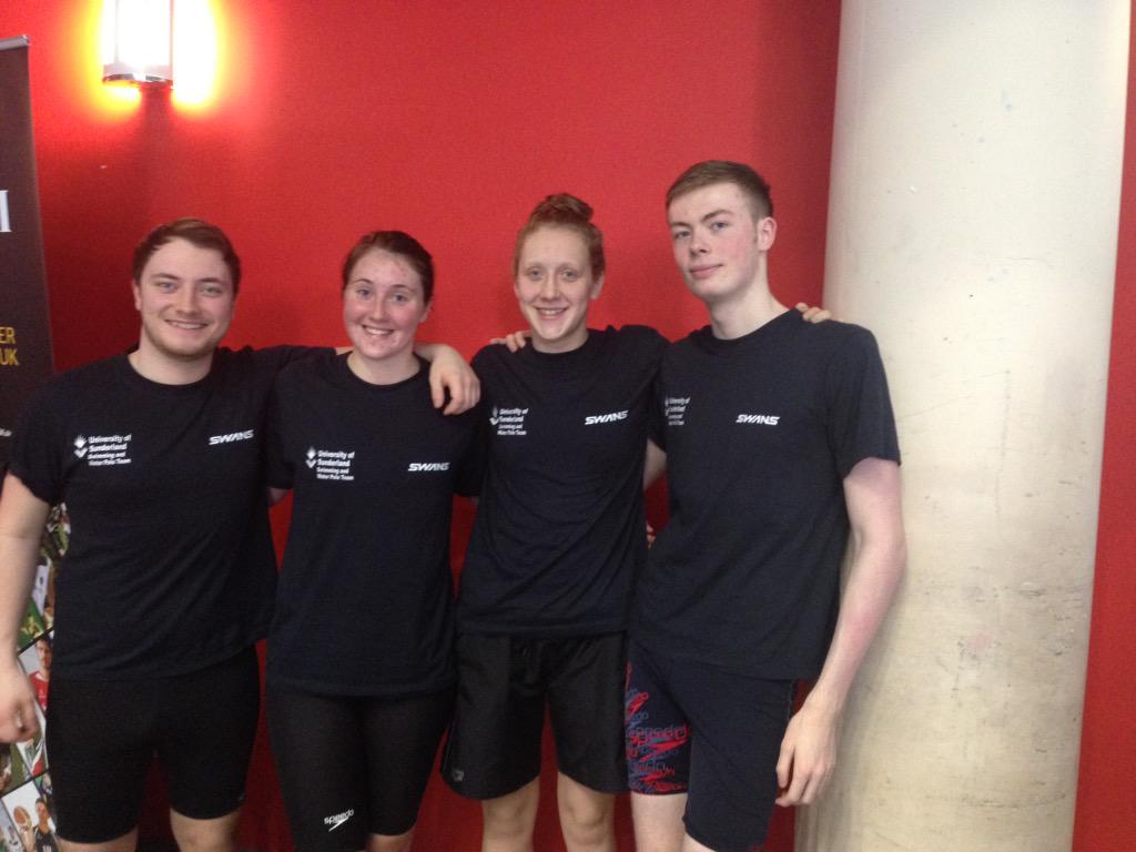 Some of our team representing @SWANSgoggles at #BUCSNationals #LCSwim15 #justkeepswimming