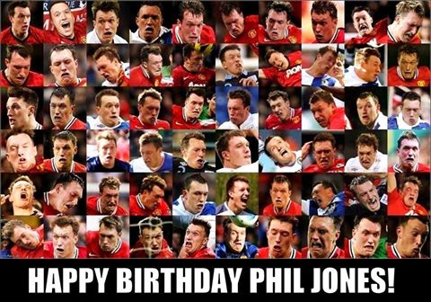 Here\s wishing a very happy 22nd birthday to Manchester United defender Phil Jones!   