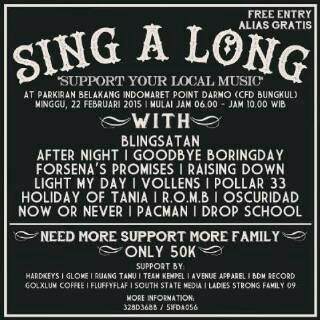 BerpacuDenganMelodi (@bdm_records) on Twitter photo *Sing A Long <a href="/Blingsatan_band/">BLINGSATANOFFICIAL</a> @WeAreFPofficial <a href="/AFTRNGHT/">AFTERNIGHT</a> @GODBYEBORINGDAY <a href="/VOLLENSofficial/">VOLLENS</a> @raising_down <a href="/pollar_33/">thisispollar33</a> *Sing A Long <a href="/Blingsatan_band/">BLINGSATANOFFICIAL</a> @WeAreFPofficial <a href="/AFTRNGHT/">AFTERNIGHT</a> @GODBYEBORINGDAY <a href="/VOLLENSofficial/">VOLLENS</a> @raising_down <a href="/pollar_33/">thisispollar33</a>