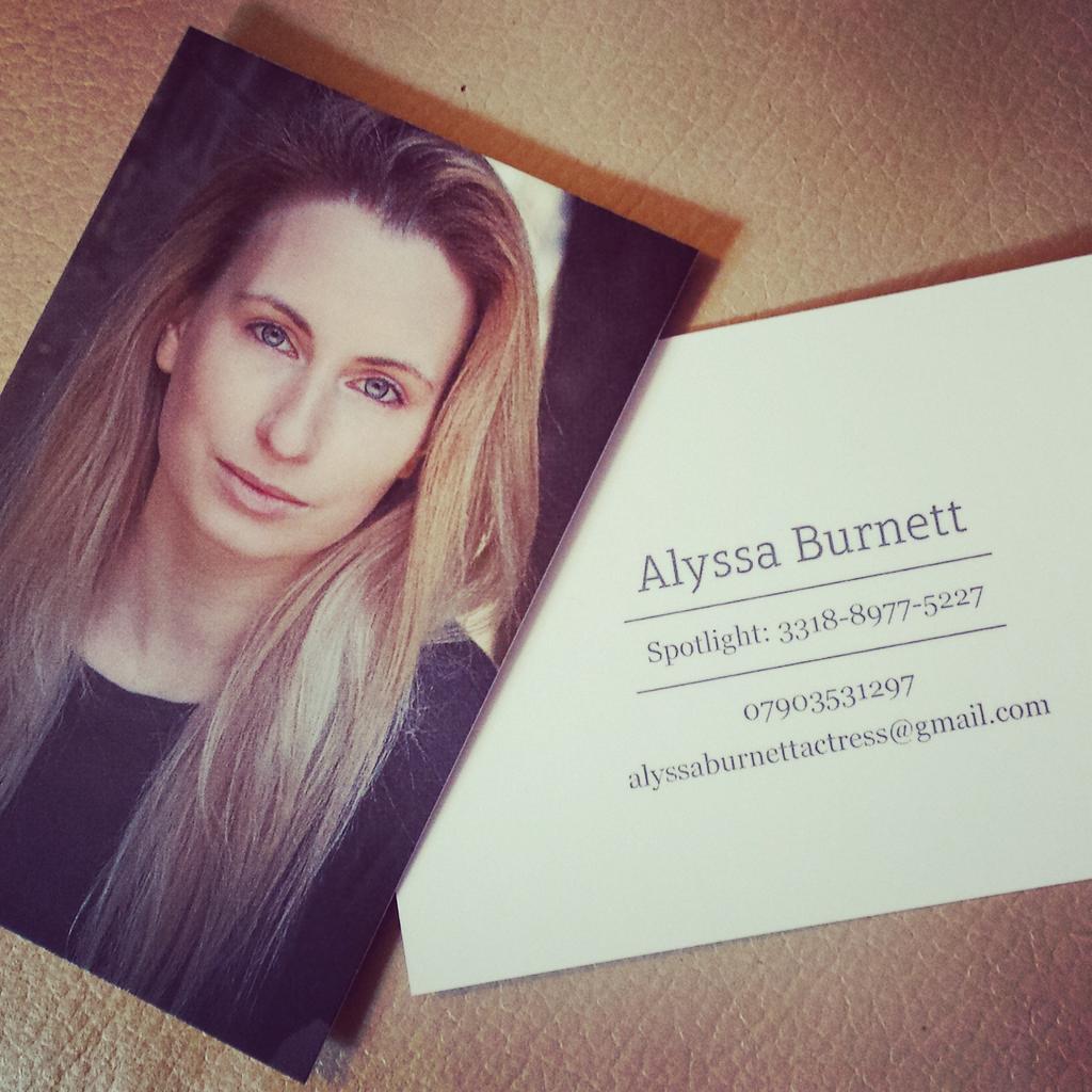 Alyssa_Burnett's tweet image. New #businesscards thanks @MOO #selfemployed #actorstuff