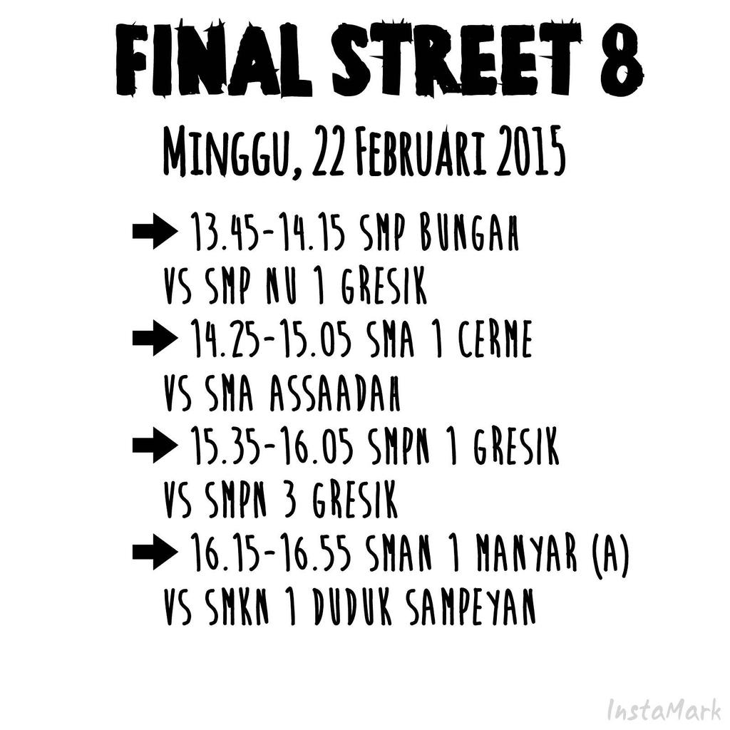 Jadwal final nih! Yuk kosongkan jadwal hari minggu 🙌🙌
