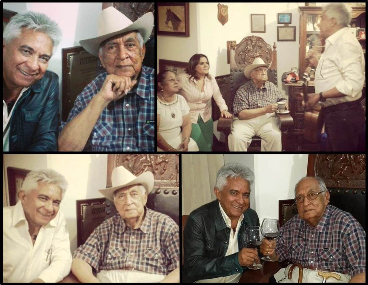 Cunavichero's tweet photo. - @reynaldoarmasve y @rummyolivo anoche le llevaron serenata a @juanvtorrealba por sus 98 años. @Caroltorrealba http://t.co/mDR5AzvYTl