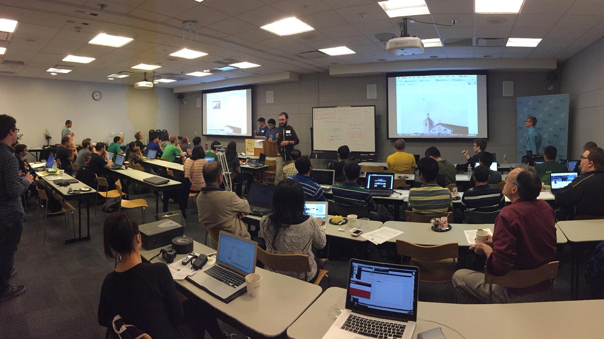 mercnews's tweet photo. Civic hackers for #CodeAcross focus on open data today with @codeforsanjose @VTA @sanjoselibrary @MicrosoftSV http://t.co/KuAXL7SGWu