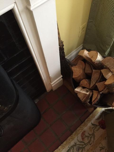 JuraKoncius's tweet photo. What are your #snowessentials? Mine are firewood, flowers, wine & bagels. http://t.co/to1QgZn53i