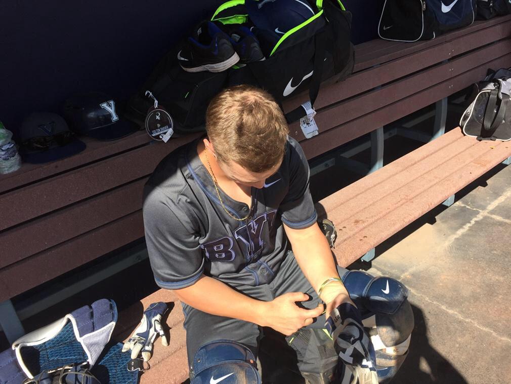 NCAABaseballPix's tweet photo. BYU uni's today. http://t.co/FC9vfTyFvF