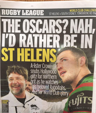 SeriousAboutRL's tweet photo. Today's mirror... #WorldClubSeries http://t.co/dug7G18K6d