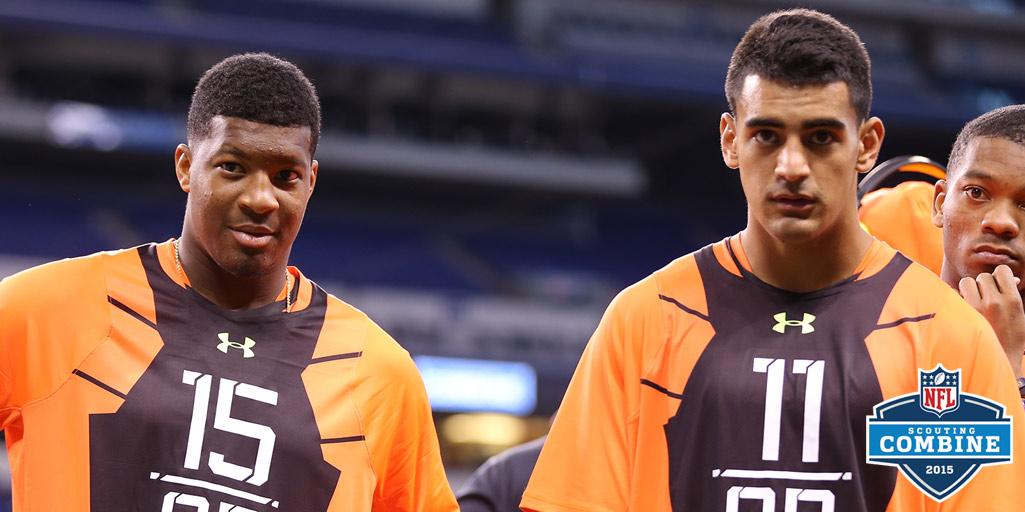 Winston. Mariota.

Time to get after it fellas! #NFLCombine