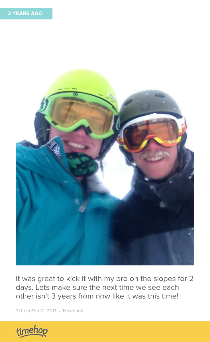 adamweber026's tweet photo. 2 years ago I got to hit the slopes with my boy Jae in Steamboat after not seeing him for 4 years after college. ... http://t.co/XA1Zh9x3Vl