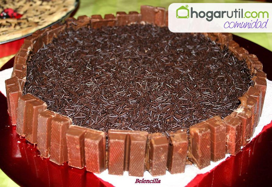 evaarguinano's tweet photo. "Tarta kit-kat" de Belén en la Comunidad de cocina, ideal para cumpleaños y celebraciones: http://t.co/5wXf801Q5G http://t.co/idXeO19xRa