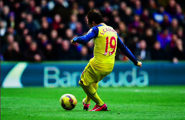 PhotosArsenal's tweet photo. Santi converts from the spot: http://t.co/eHGgYvPisn