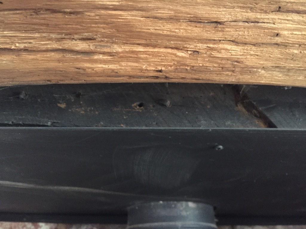 KLSStoves's tweet image. Plate fixed straight onto wooden beam (black) signed off to Hetas!! Cowboys!!