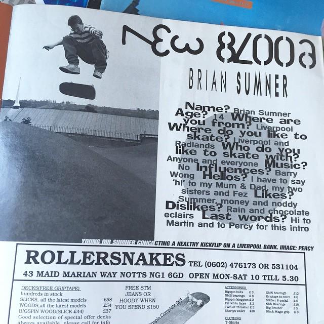 lostartshop's tweet image. Can't forget about this scouser briansumner #newblood same #RADmag as joeloc77 | don't remember the 👓 though mate |…