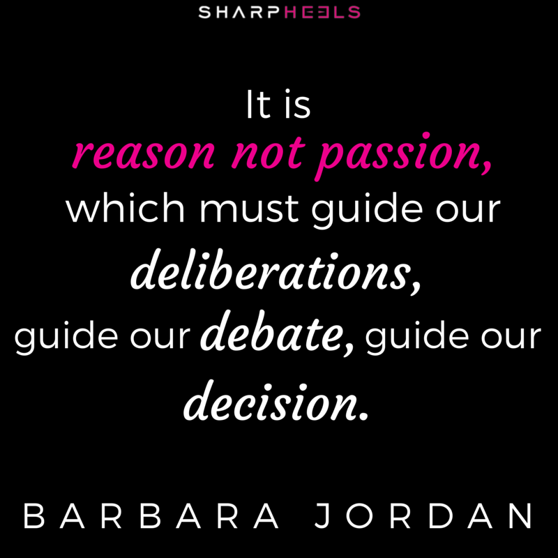 Happy Bday Barbara Jordan! \"It is reason not passion which must guide...\"  