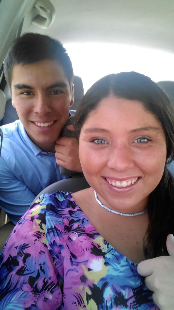 Llegando a Chillán.  Matrimonio pacita!!!