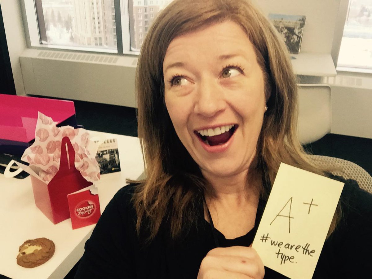 AmandaJBates's tweet photo. Loved getting my @CookiesByGeorge and #wearethetype blood donor awareness package at the office today. #giveblood http://t.co/7d98IHkuC2