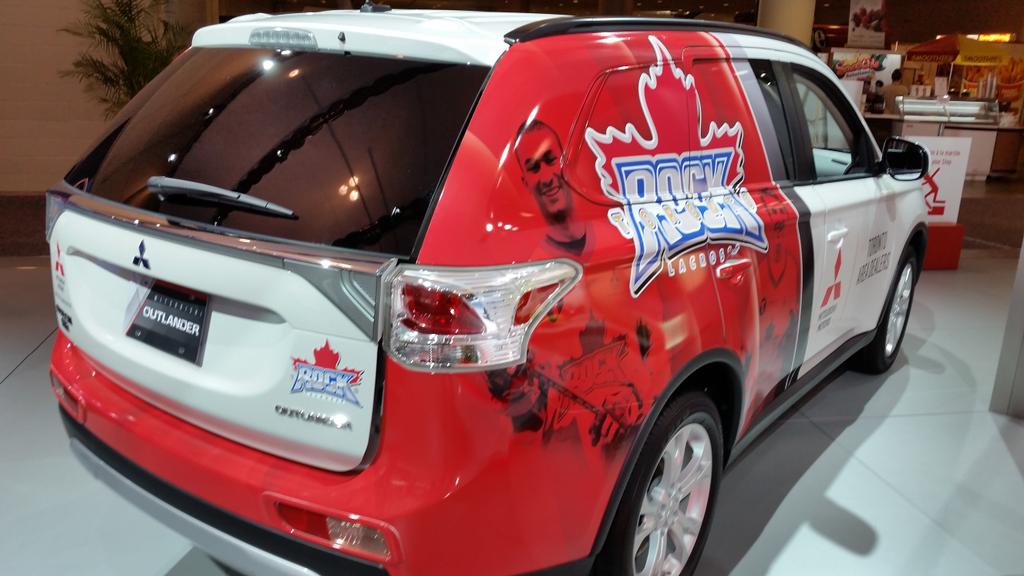BigTVDoug's tweet image. Cool SUV to own proudly displaying @TorontoRockLax @autoshowcanada #CIAS2015 #CIASMYRIDE protected with #CastrolEdge