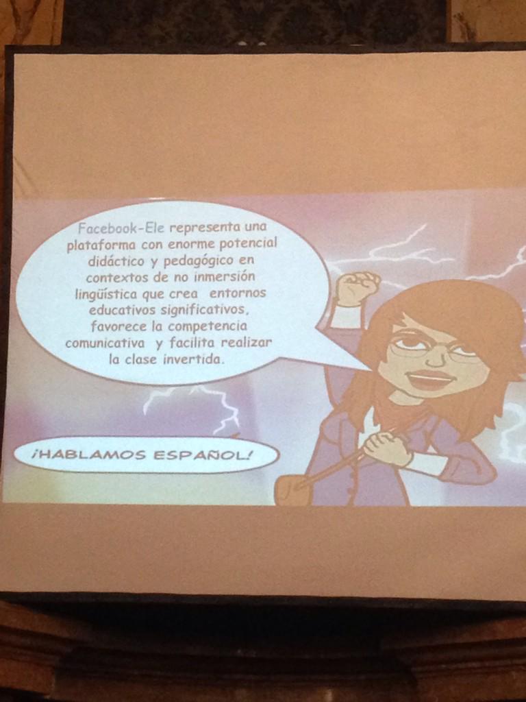 amartinbosque's tweet photo. Marcela Frizler, ganadora del 3er premio a las mejores prácticas docentes de ELE basadas en las TIC #MADELE15 http://t.co/lUvlQ223gQ